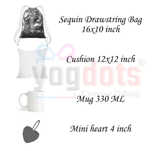 Valentine day gift combo bag - Gold
